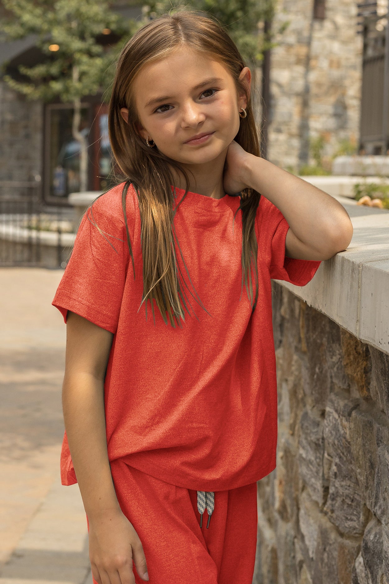 Girls' Yoga Tee Future Dusk image 4