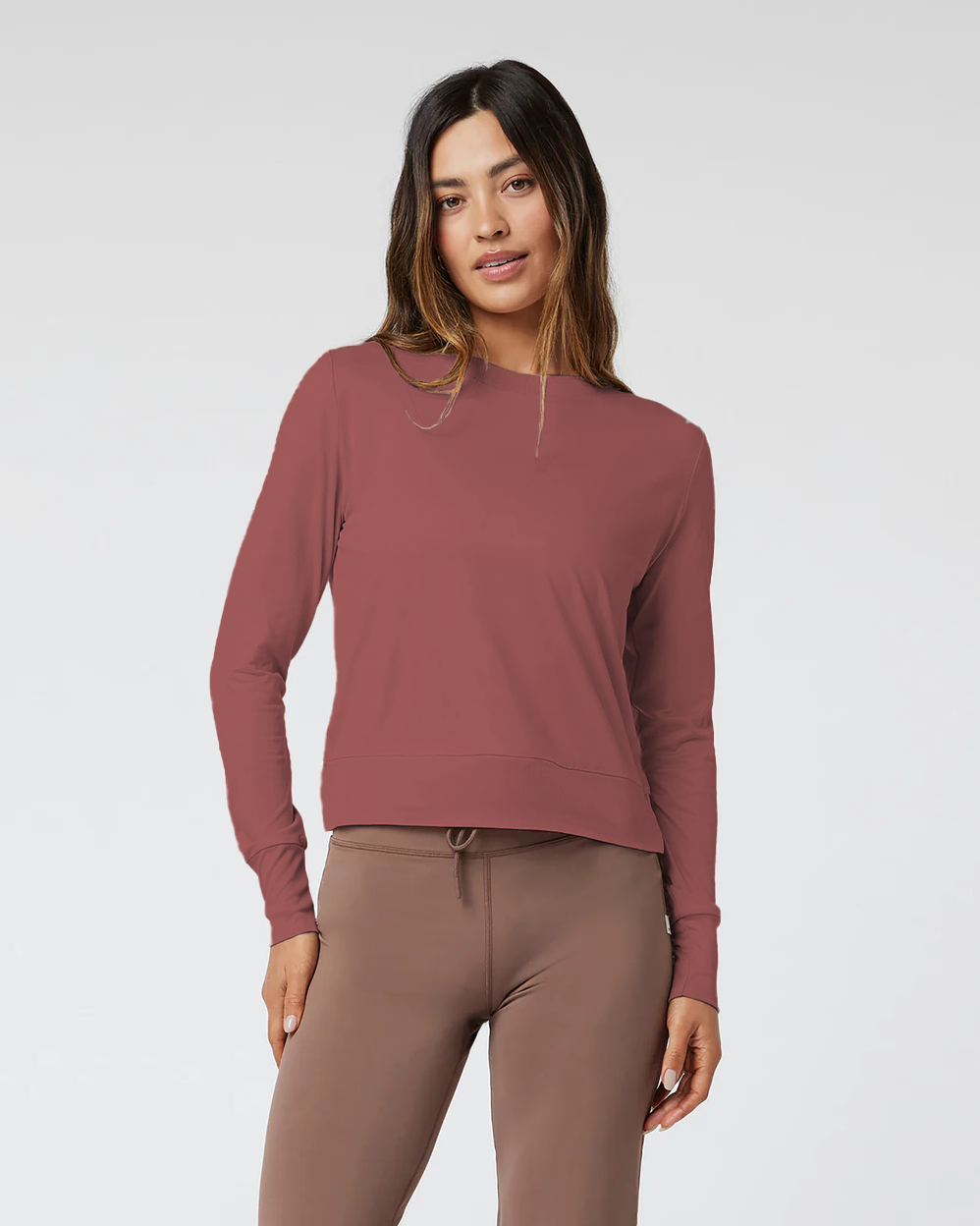 Women's Yoga Crew Top Pomelo image 2