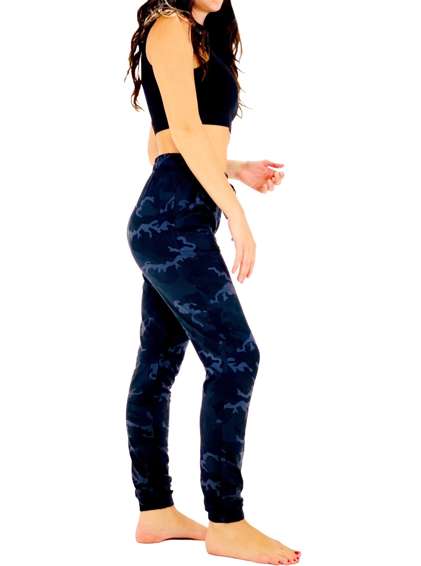 Butter Soft Jogger Black Camo image 1