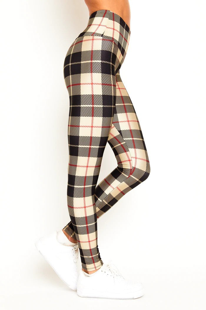Women's Plaid Skinny Legging
