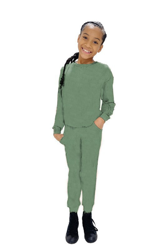 Kid's Solid Color Lounge Set