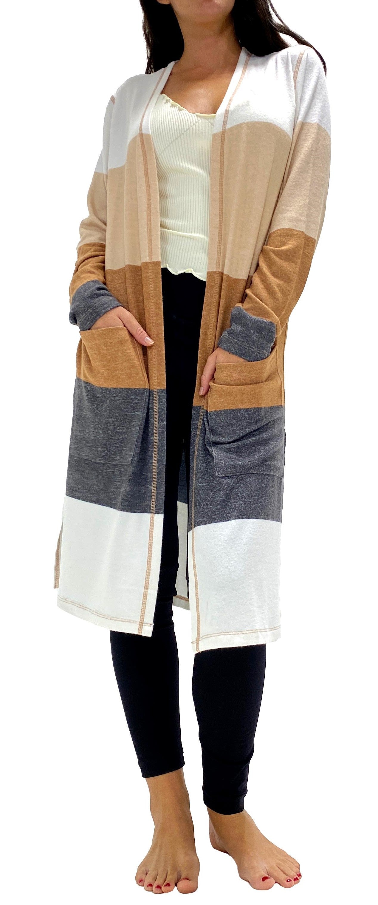Women's Lounge Long Pocket Cardigan