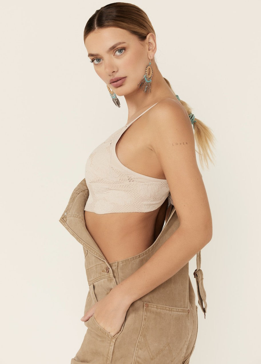 Women's Floral Jacquard Bralette