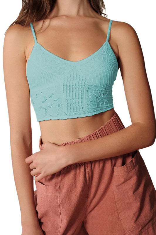 Seamless Jacquard Bralette