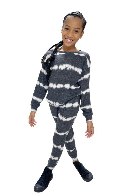 Kid's Lounge Set Wave Tie Dye