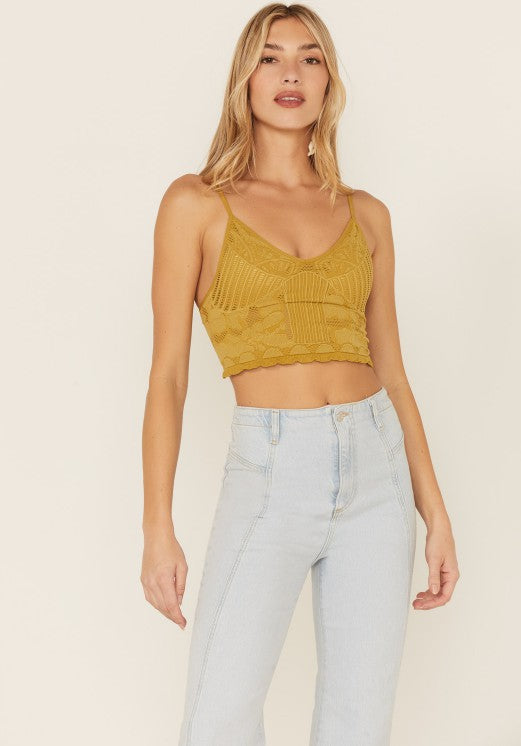 Seamless Jacquard Bralette