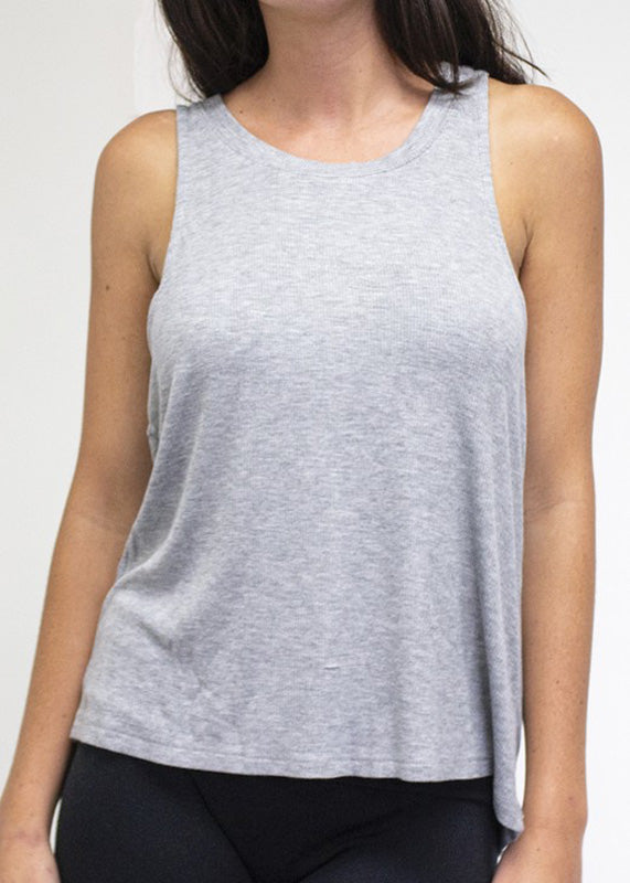 Mini Ribbed Tank Black image 1