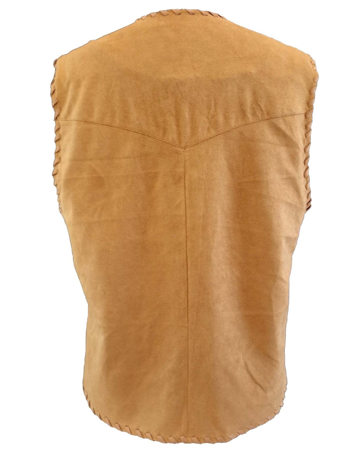 Girls' Studded Suede Vest