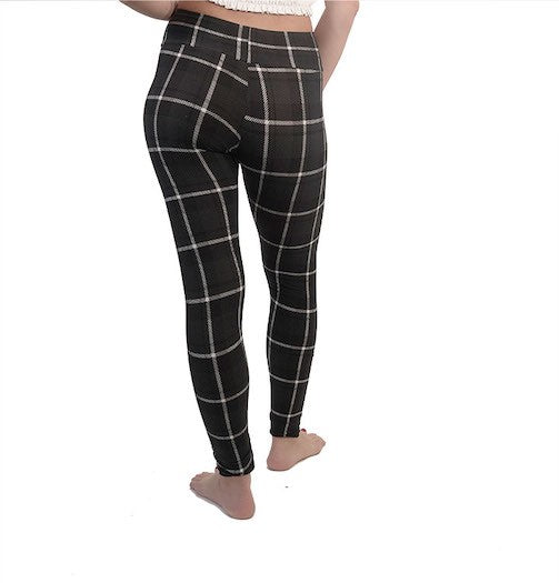 Plaid Skinny Legging Grey image 2