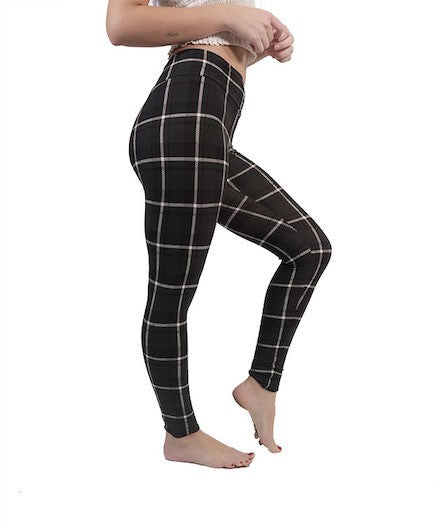 Plaid Skinny Legging Grey image 1