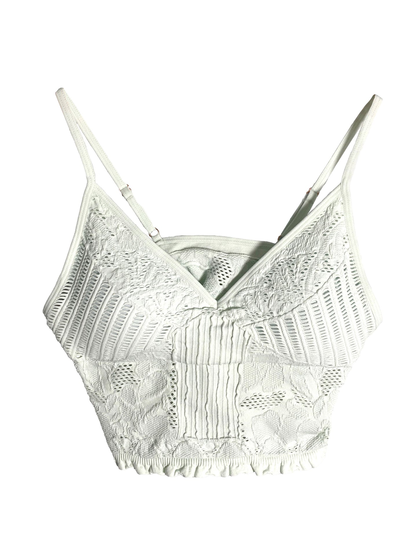 Seamless Jacquard Bralette Desert Rose image 3