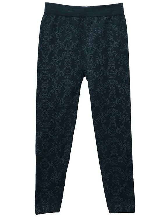 Embossed Fleece Lined Legging