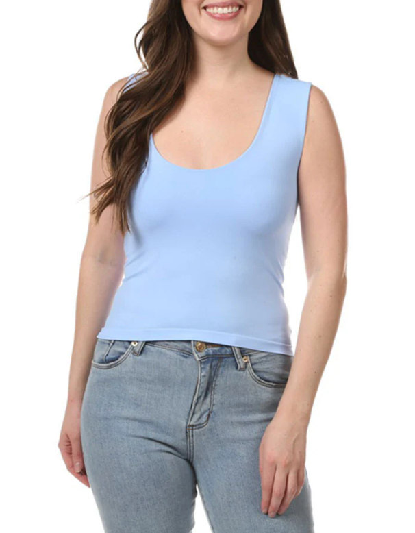 Scoop Neck Tank Fuchsia image 8