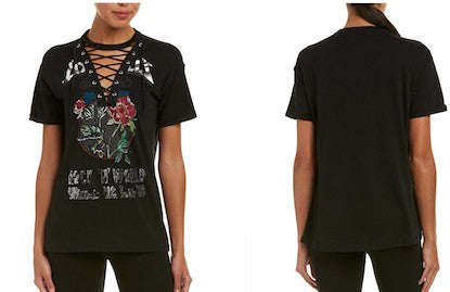 Women's Lace Up Concert Tee
