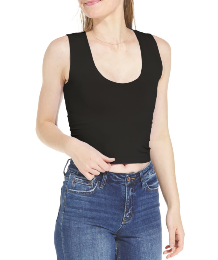 Scoop Neck Tank Fuchsia image 6