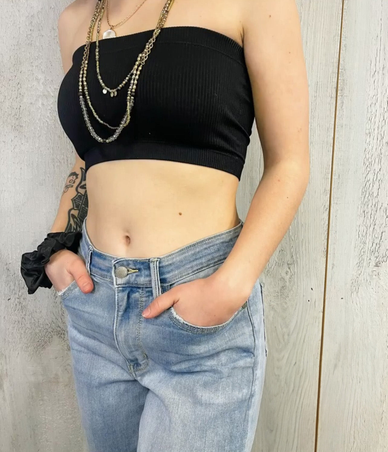Women's Ribbed Bandeau