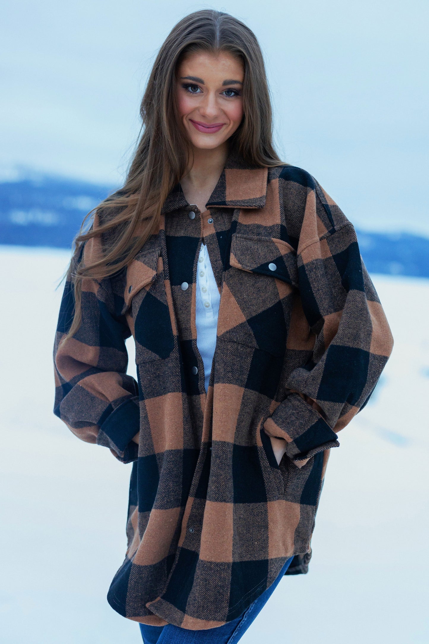 Women's Brushed Tweed Shacket (Final Few)