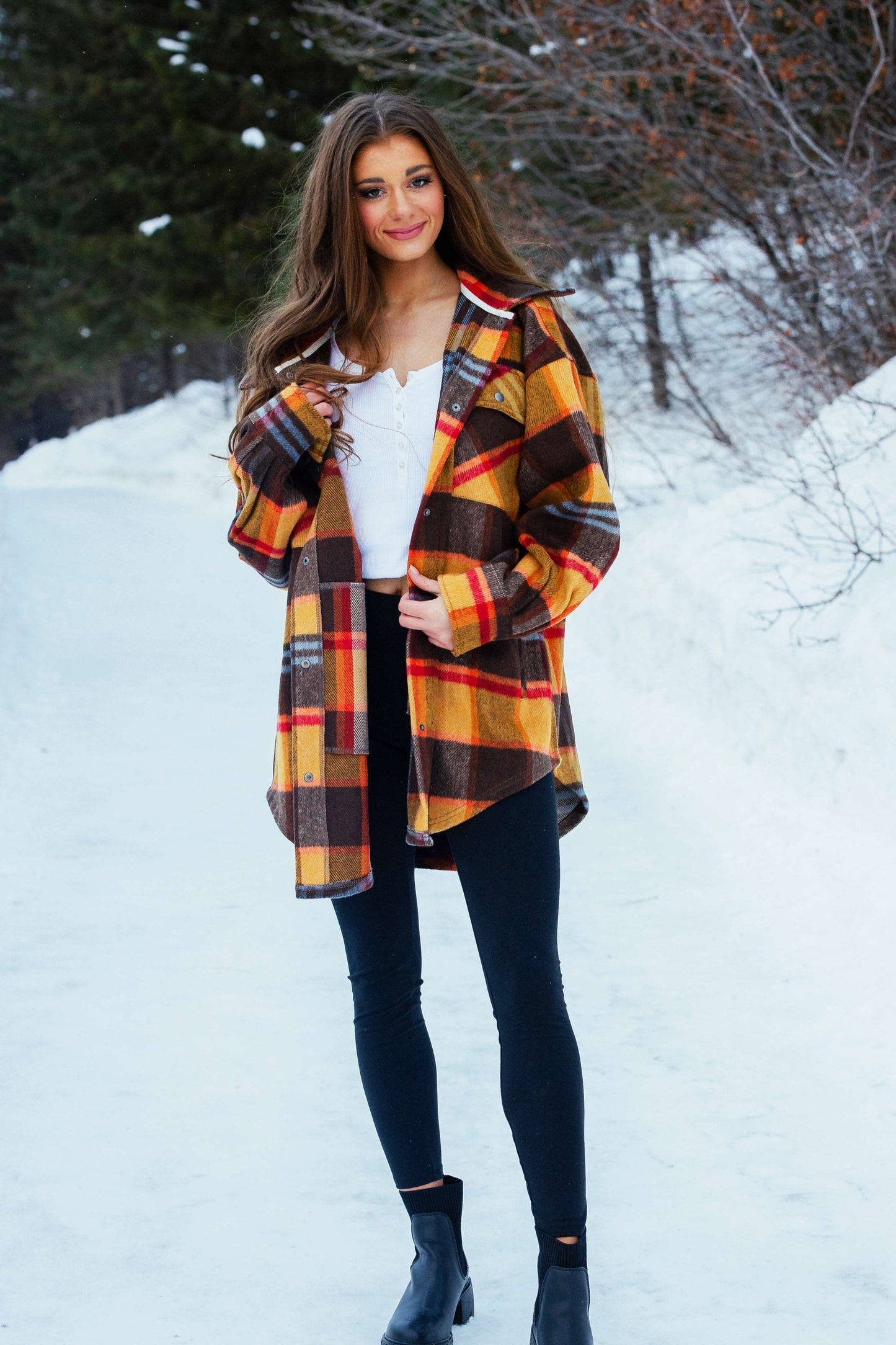 Women's Brushed Tweed Shacket