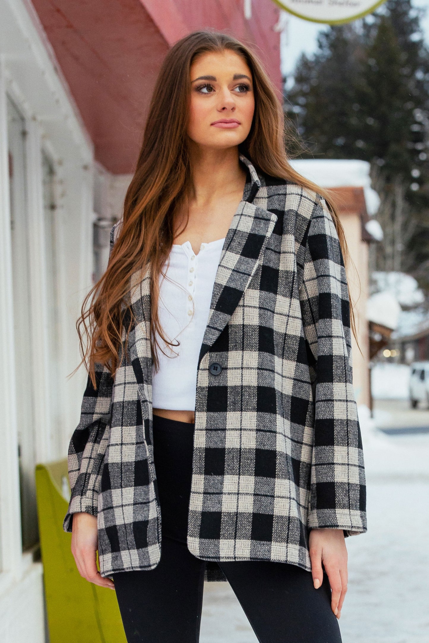 Women's Brushed Tweed Shazer