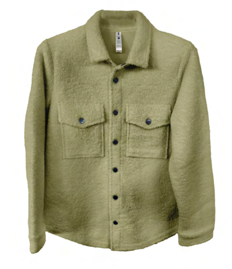 Women's Sherpa Button Up Jacket