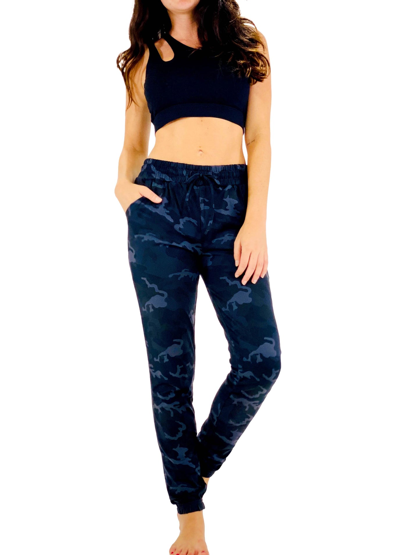 Butter Soft Jogger Black Camo image 0