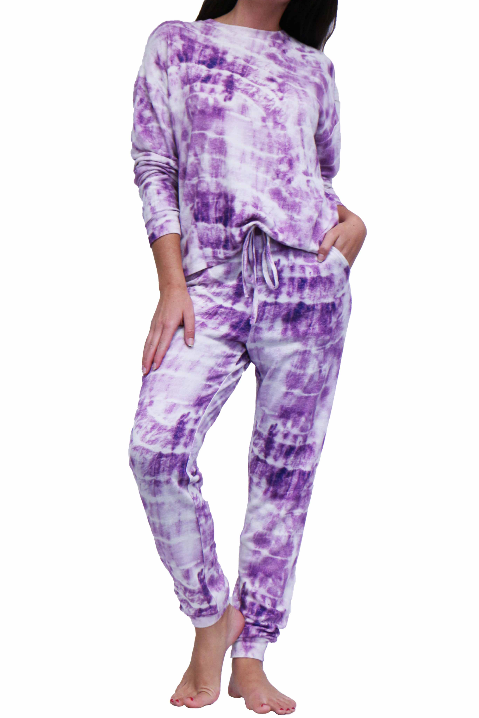 Lounge Set Tie Dye White image 2