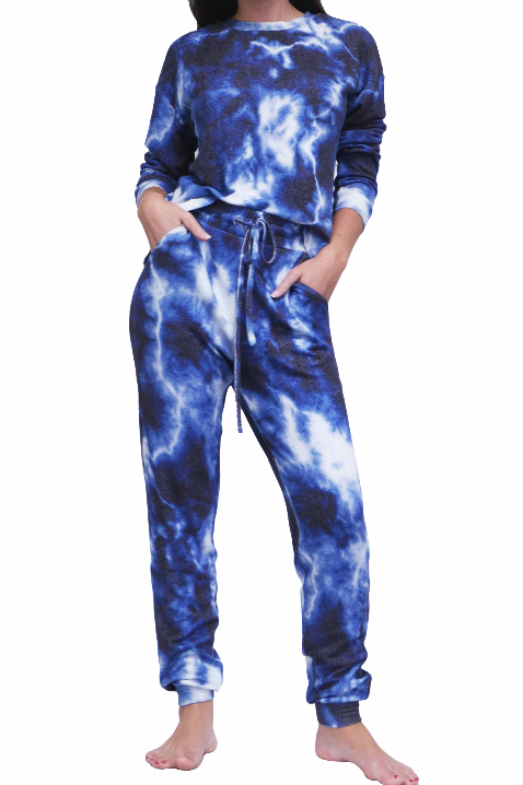 Lounge Set Tie Dye White image 1
