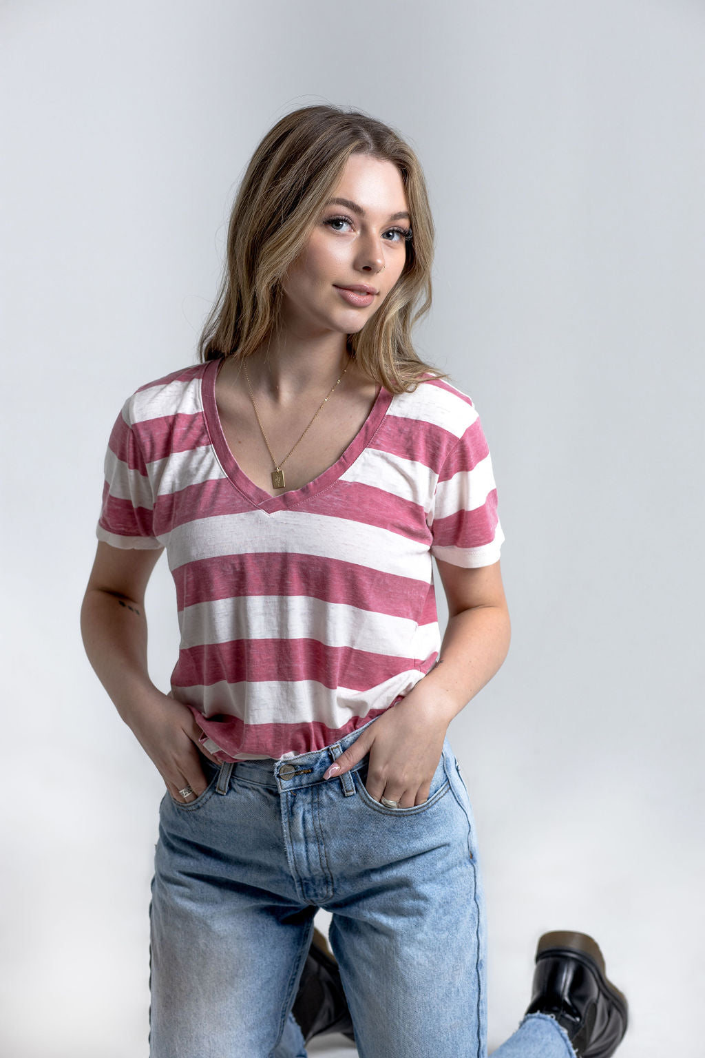 Women's Vintage Stripe Tee image 8
