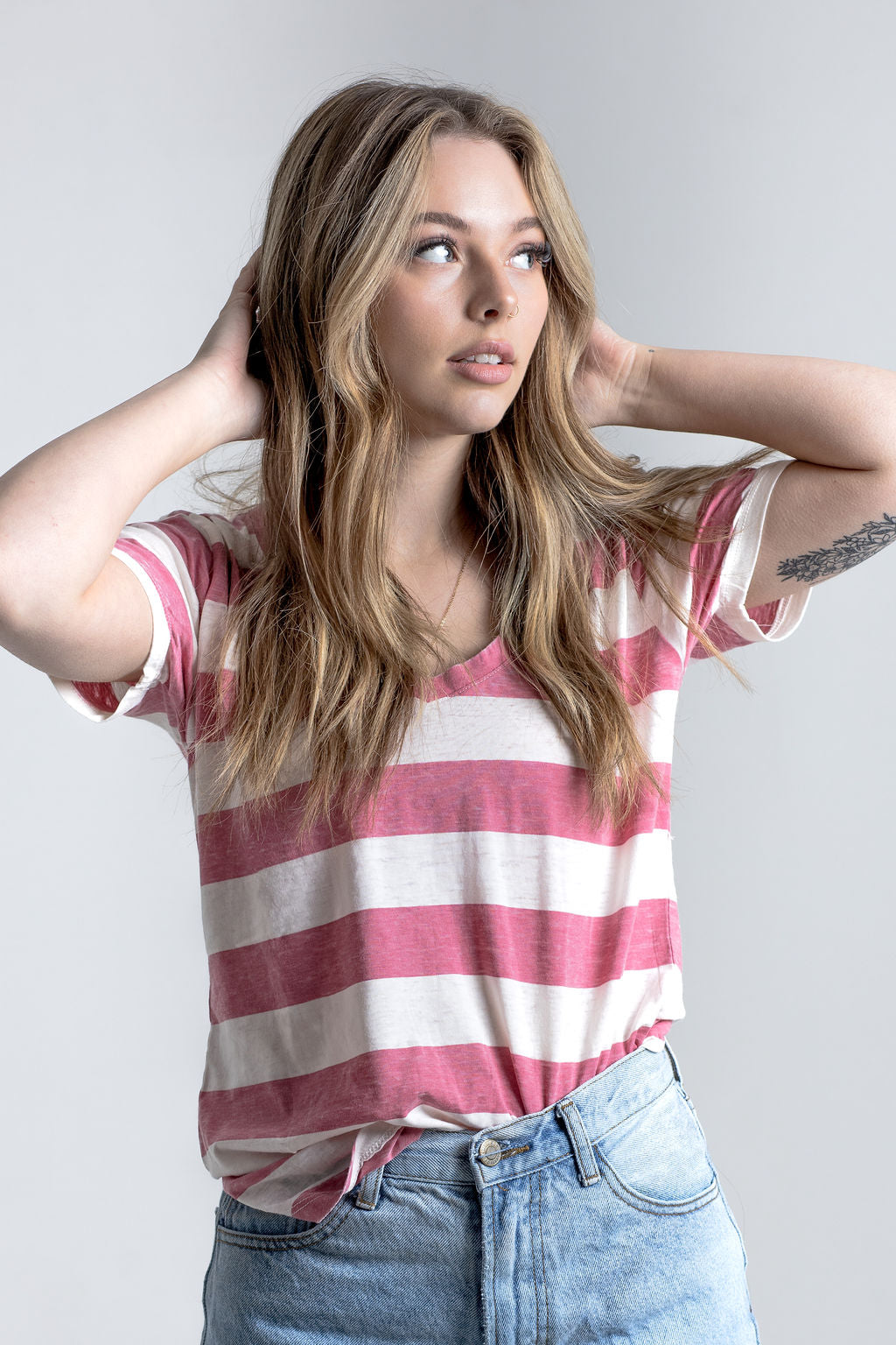 Women's Vintage Stripe Tee image 7