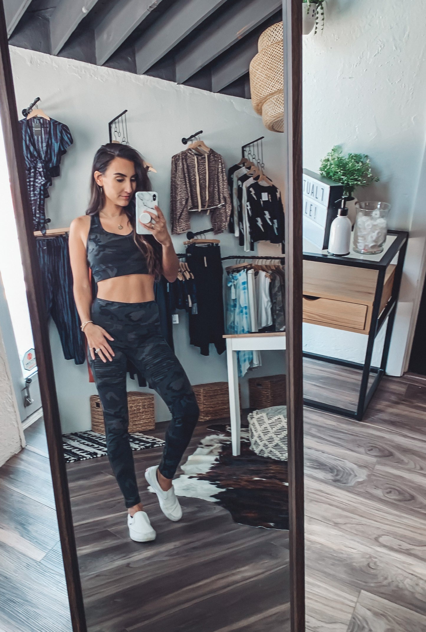 Performance Moto Legging Green Camo image 0