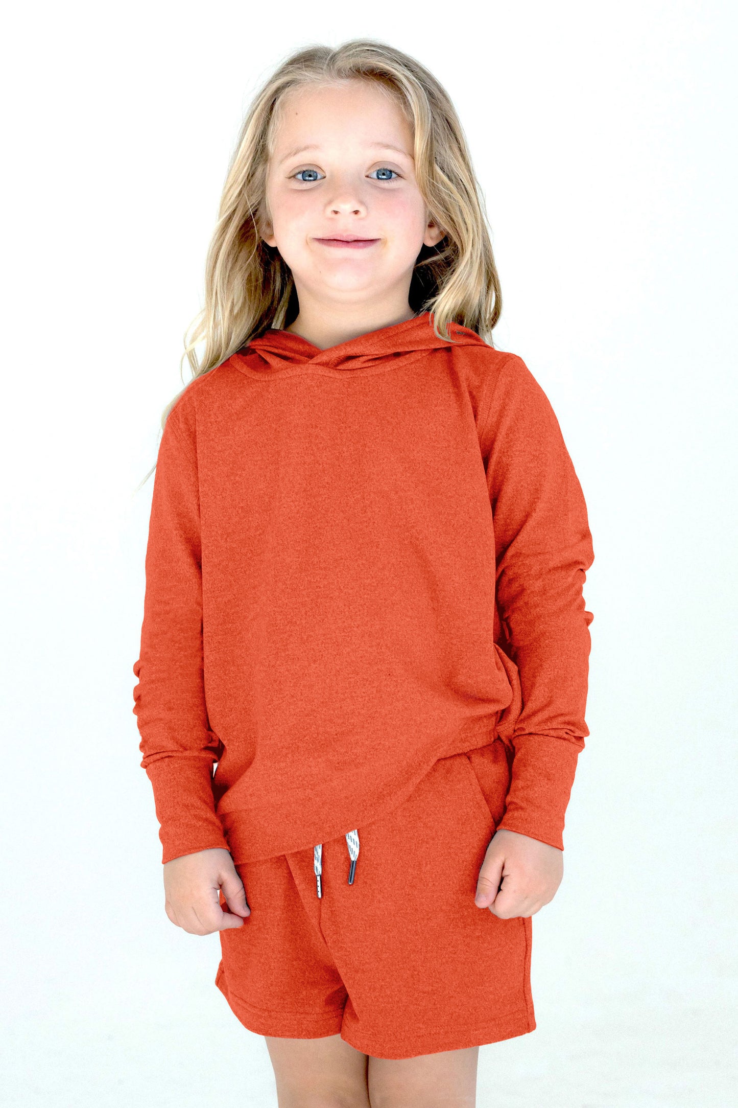 Girls' Yoga Non-Zip Hoodie Ivy image 3
