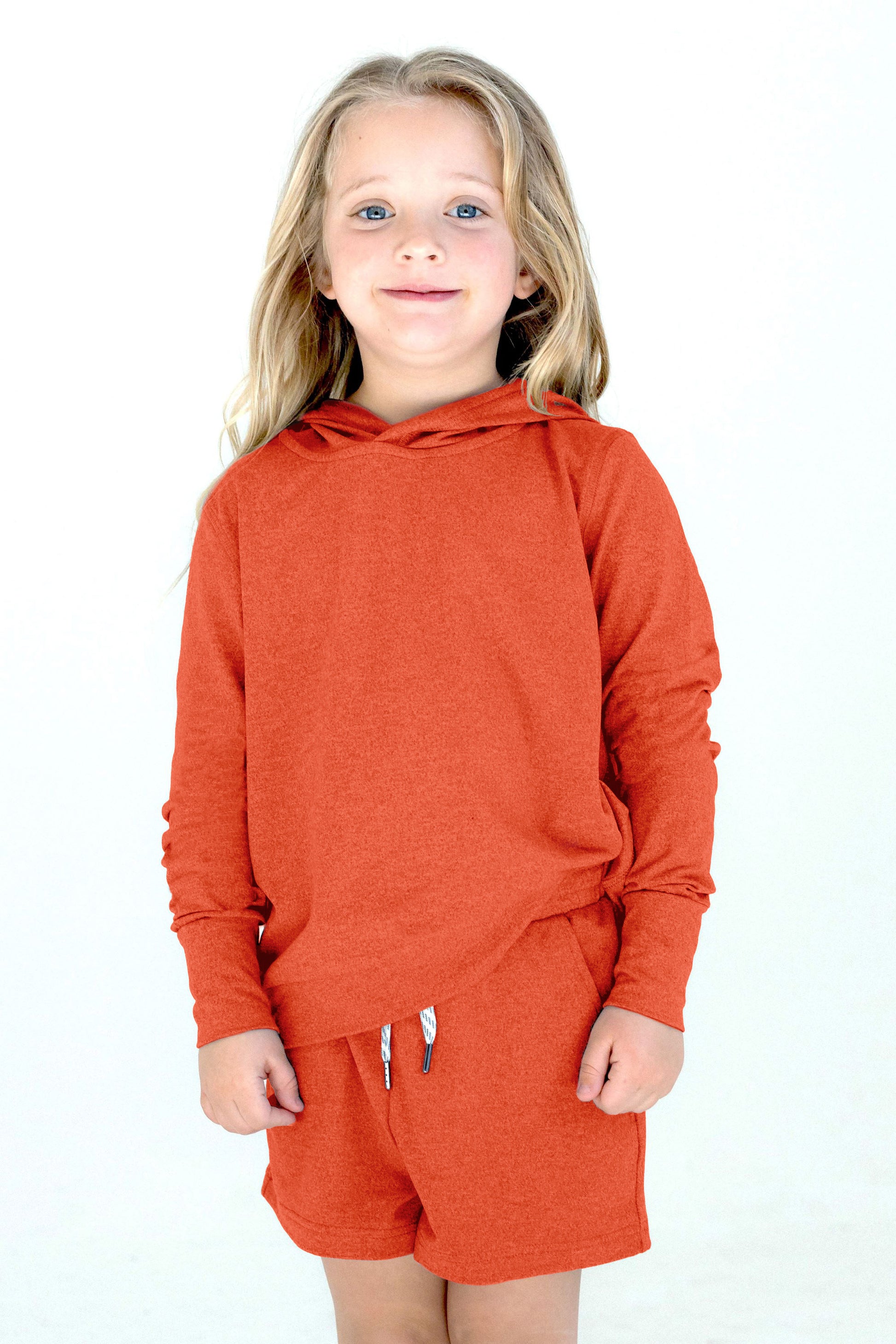 Girls' Yoga Non-Zip Hoodie Ivy image 3