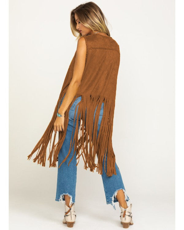 Fringe Whip Stitch Vest image 6