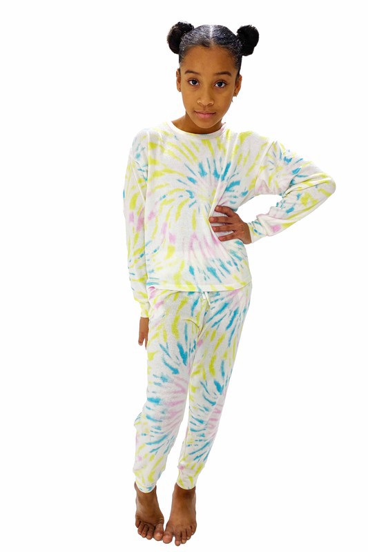 Kid's Lounge Set Swirl Lime