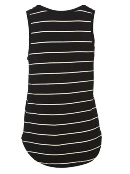 Kid's Stripe Tank Black image 1