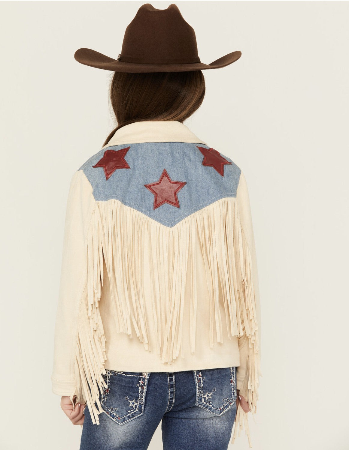 Kids Fringe Suede Jacket American Stars