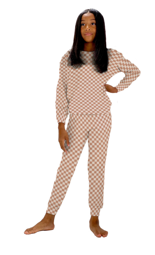Kid's Lounge Set Checkerboard