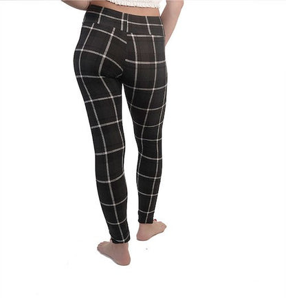 Plaid Skinny Legging Grey image 2