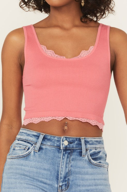 Women's Seamless Lace Scalloped Bra