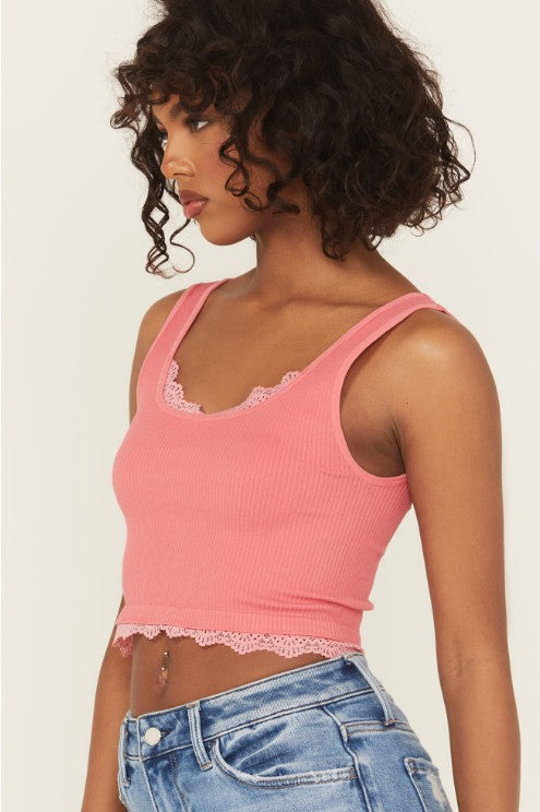Women's Seamless Lace Scalloped Bra