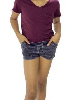 Girls' Stone Washed French Terry Short