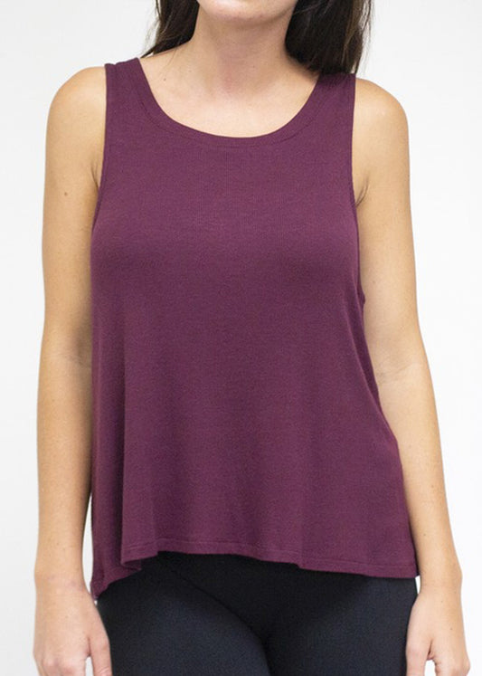 Mini Ribbed Tank Black image 3