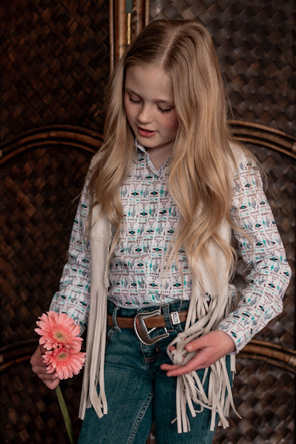 Kids Fringe Whip Stitch Vest image 2