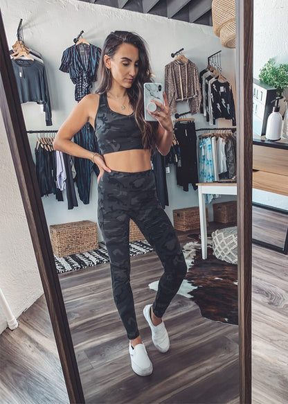 Performance Moto Legging Green Camo image 1