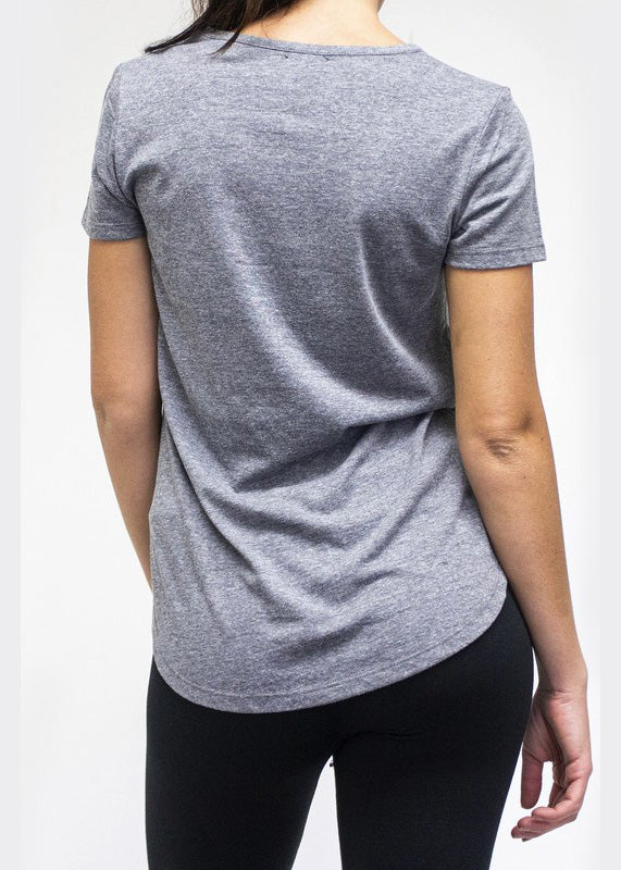 Tri Blend Scoop Neck Tee Tiffany Blue image 6