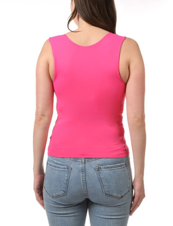 Scoop Neck Tank Fuchsia image 1