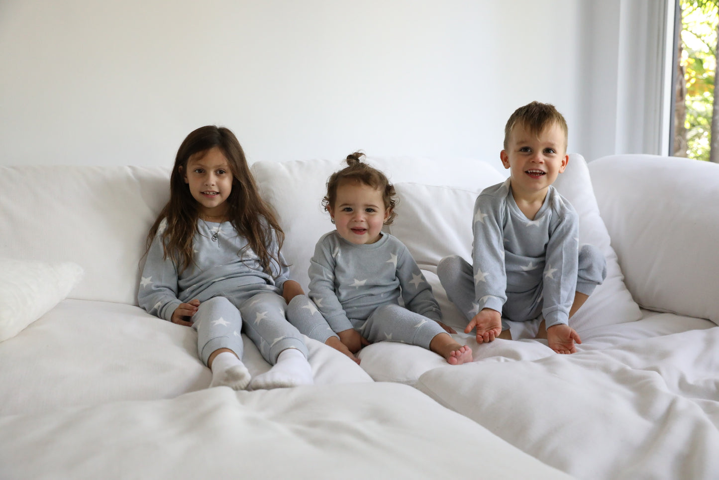 Kid's Heather Grey Star Lounge Set image 0