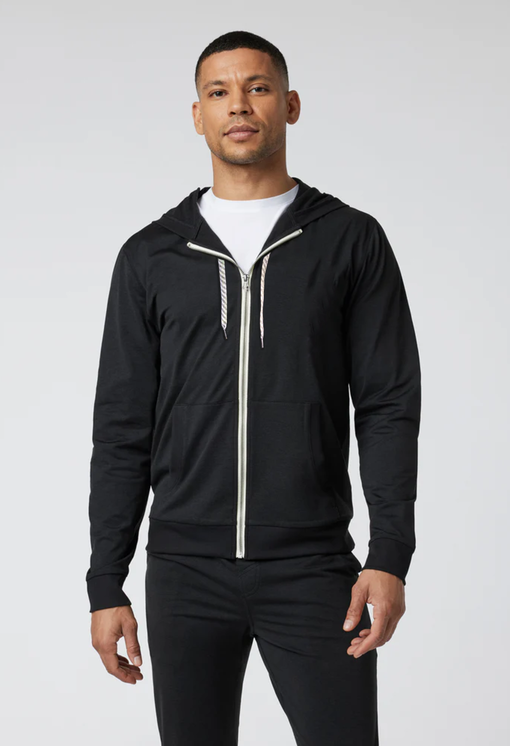 Men's Yoga Zip-Up Cape Olive image 3