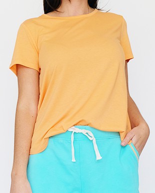 Tri Blend Scoop Neck Tee Tiffany Blue image 12