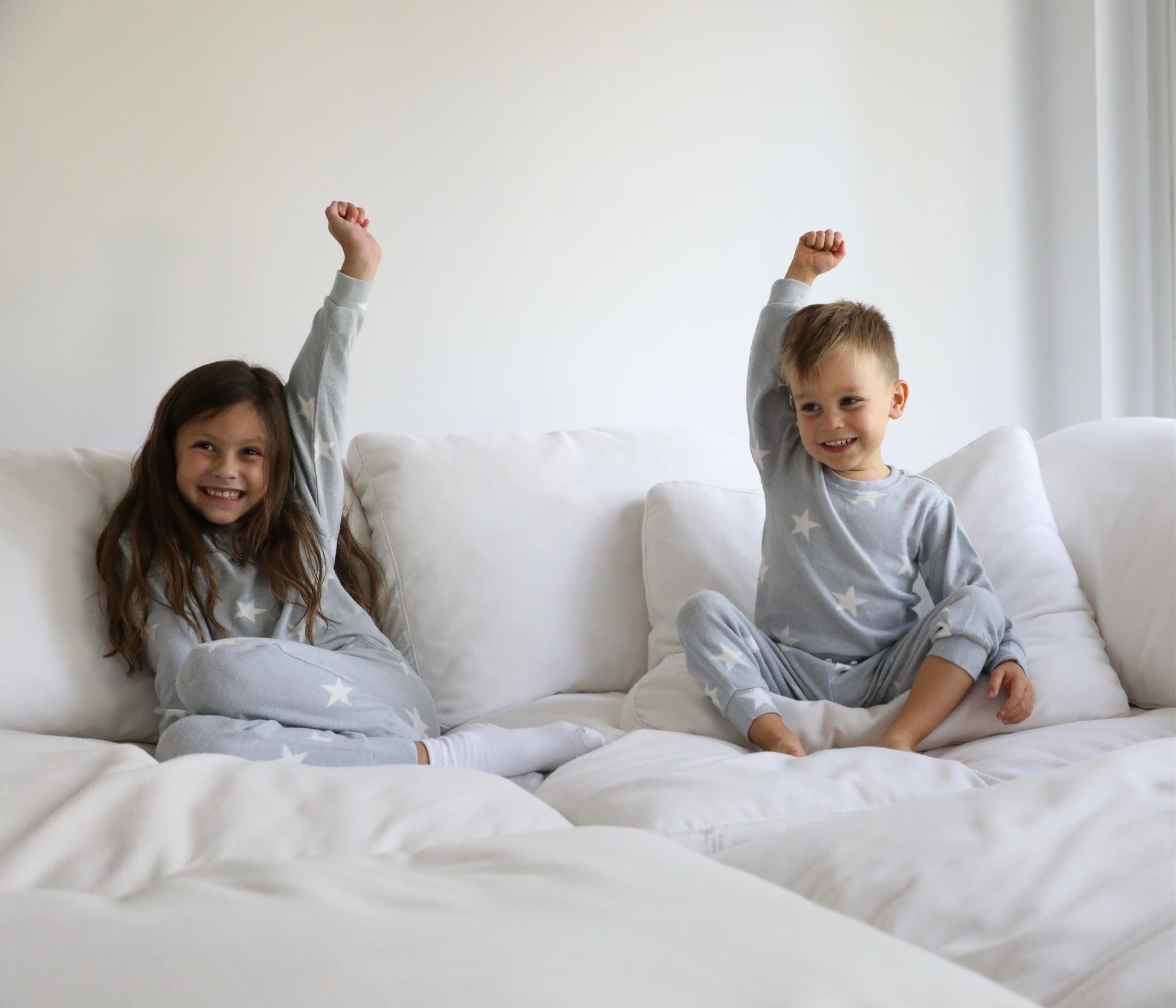 Kid's Heather Grey Star Lounge Set image 1